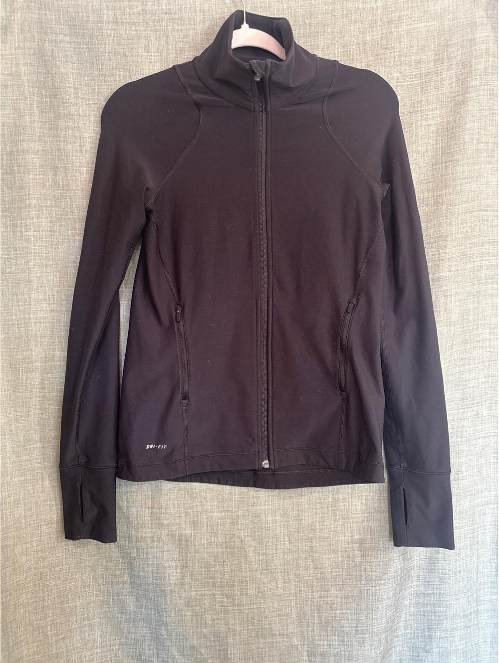 Nike Black Dri-FIT Full Zip Athletic Jacket Size S